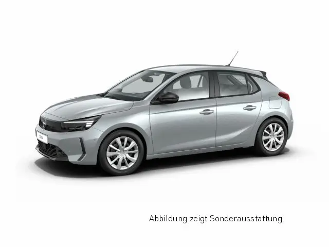 Opel Corsa Kristallsilber 2024 mit neutralem weißen Hintergrund | SW10432